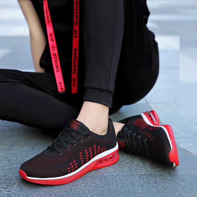 Trendy Mesh Lace Up Men's Sneakers