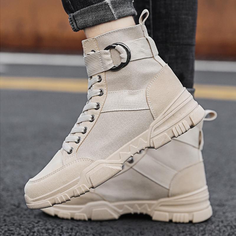 Leather Lace Up Men's Boots