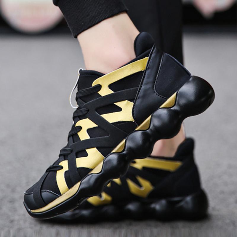 Leather Lace Up Men's Sneakers