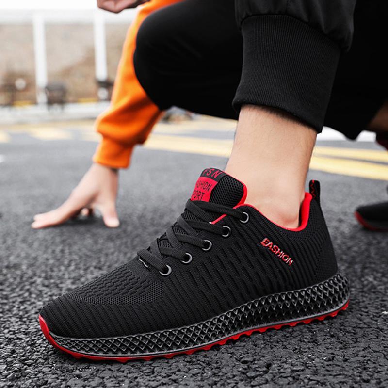 Mesh Lace Up Cold Protection Men's Sneakers