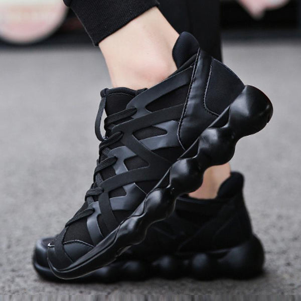 Leather Lace Up Men's Sneakers