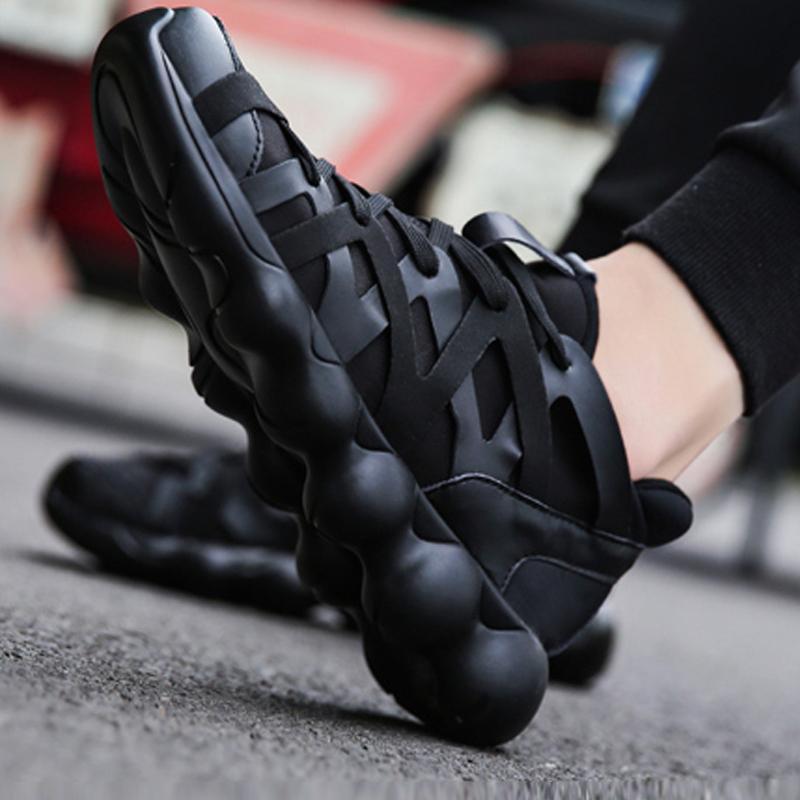 Leather Lace Up Men's Sneakers