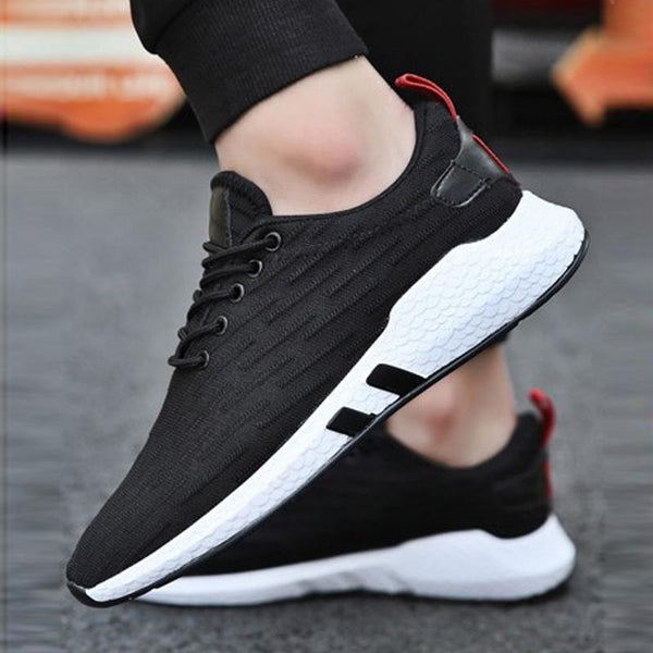 Breathable Mesh Lace Up Men's Sneakers