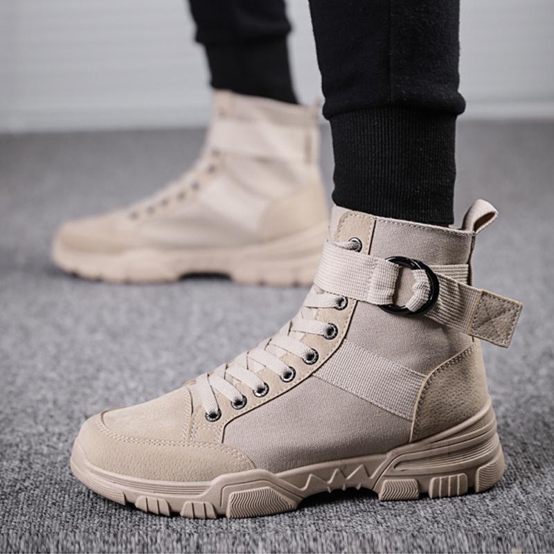 Leather Lace Up Men's Boots