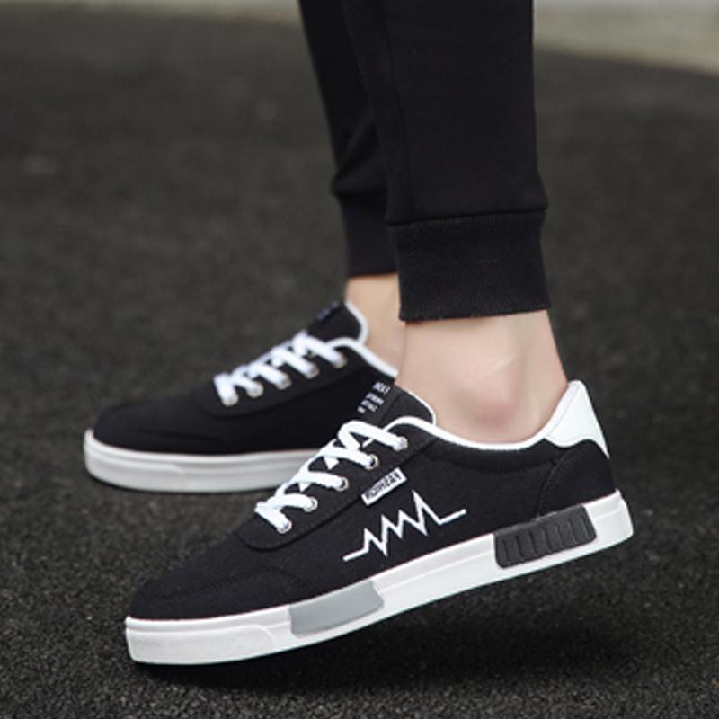 Canvas Lace Up Men's Sneakers