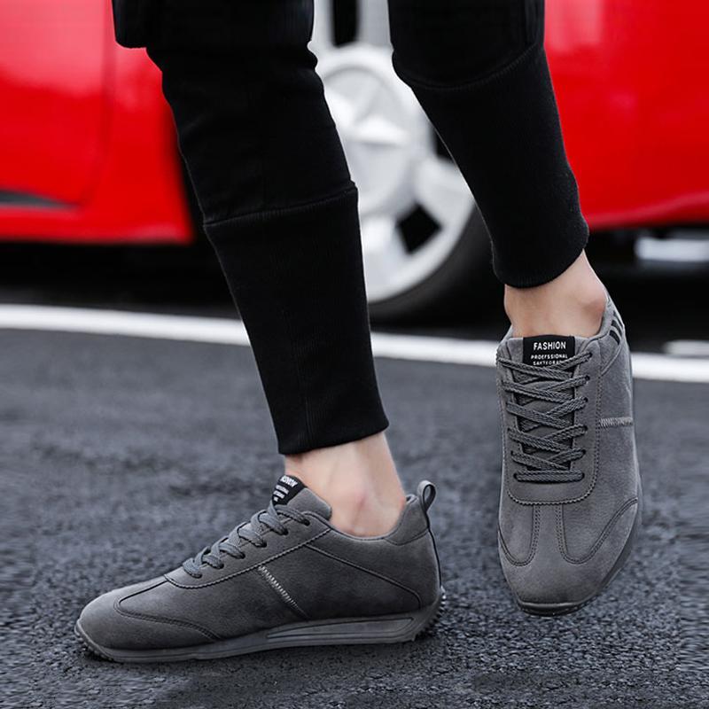 Suede Lace Up Men's Sneakers