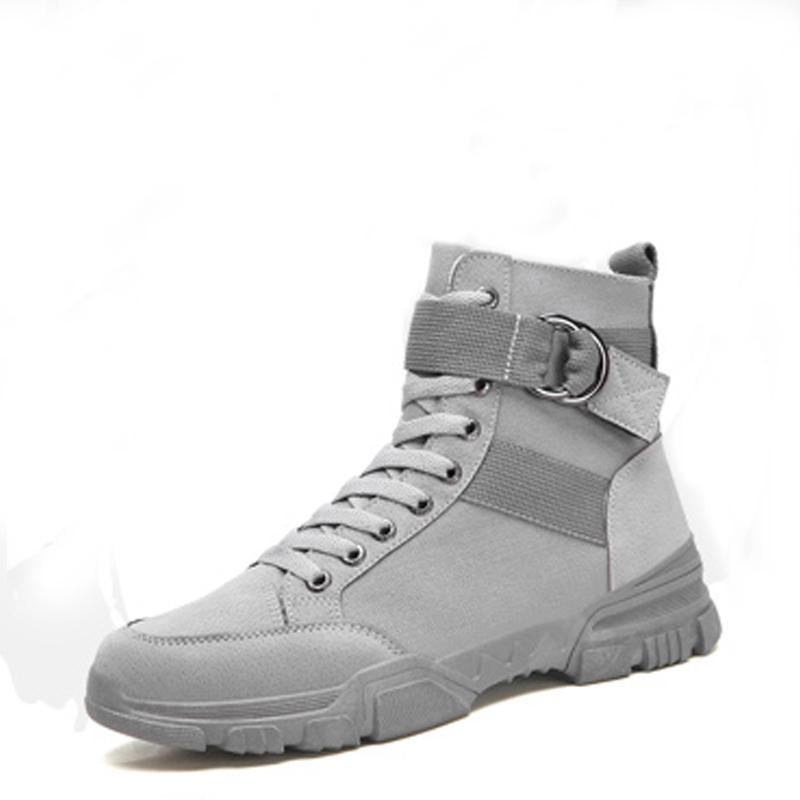 Canvas Lace Up Men's Boots