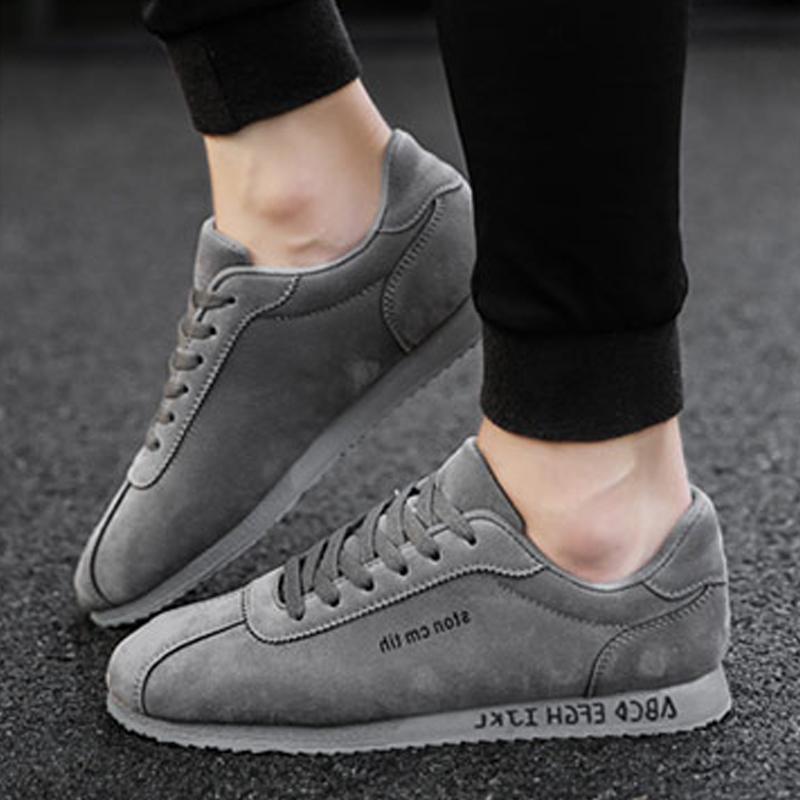 Leather Lace Up Men's Sneakers