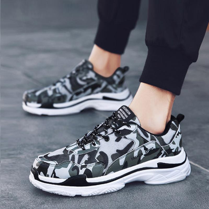 Mesh Lace Up Runing Men's Sneakers