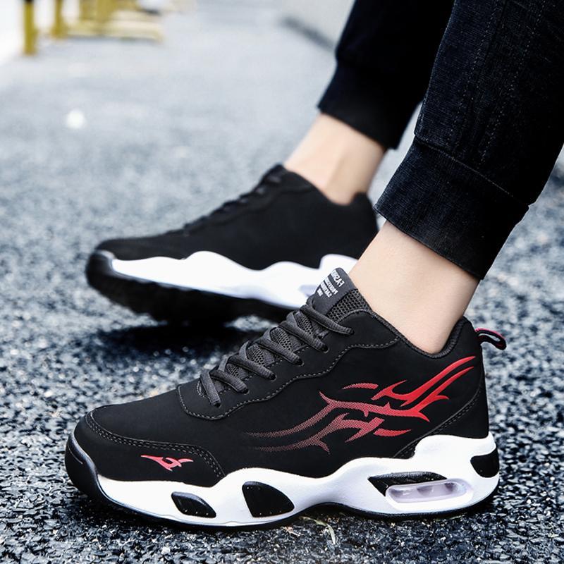 Leather Lace Up Runing Men's Sneakers