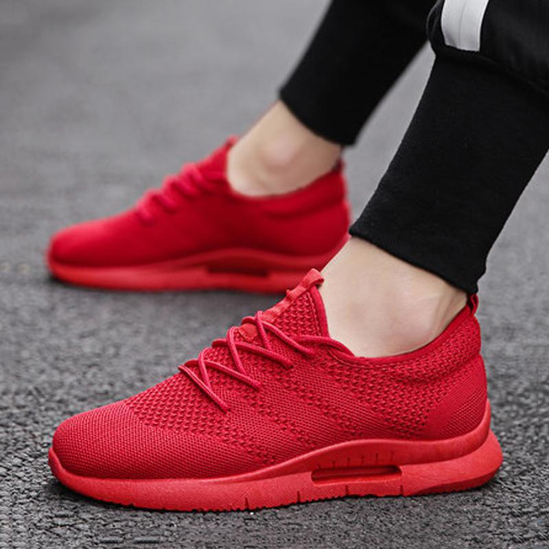 Mesh Lace Up Non-slip Men's Sneakers