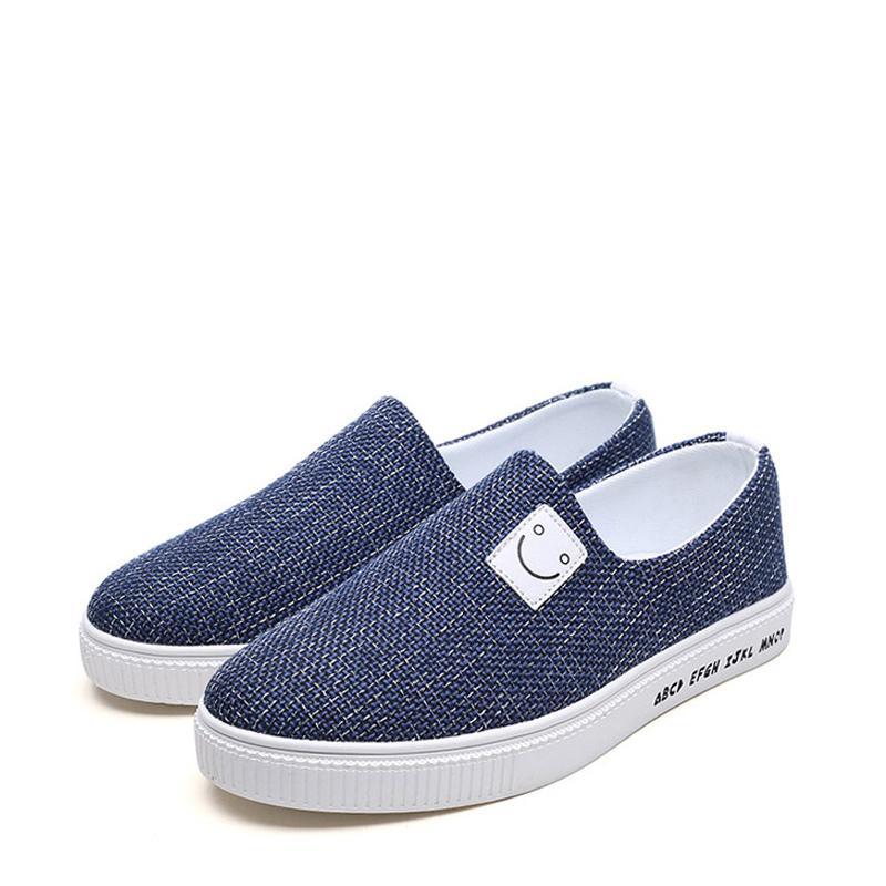 Causal Canvas Cloth Slip On Men's Sneakers