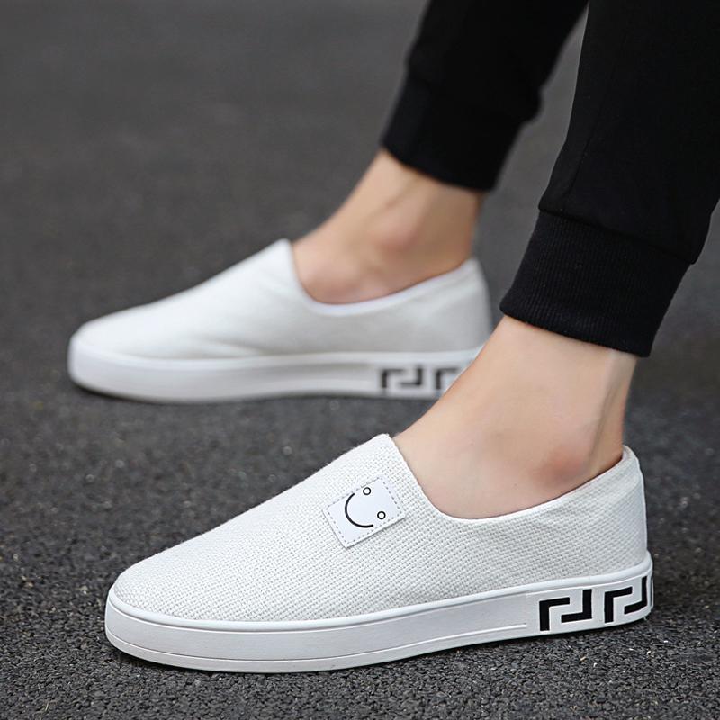 Causal Canvas Cloth Slip On Men's Sneakers