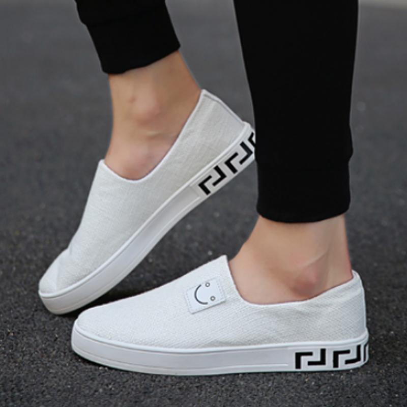 Causal Canvas Cloth Slip On Men's Sneakers