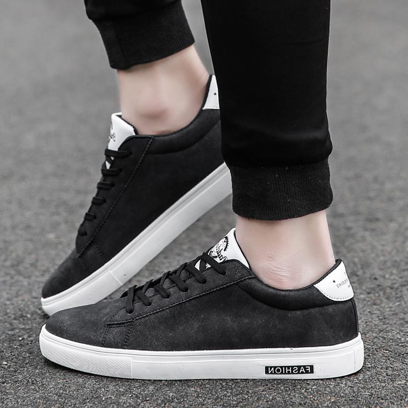 Leather Lace Up Men's Sneakers