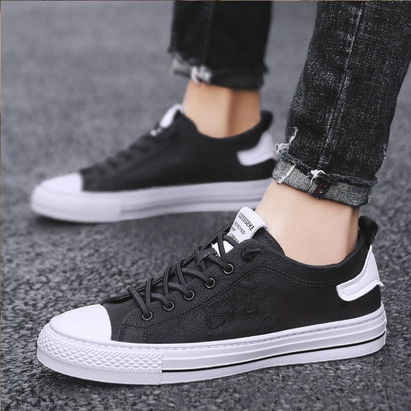 Microfiber Lace Up Men's Sneakers