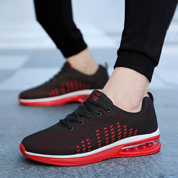 Trendy Mesh Lace Up Men's Sneakers