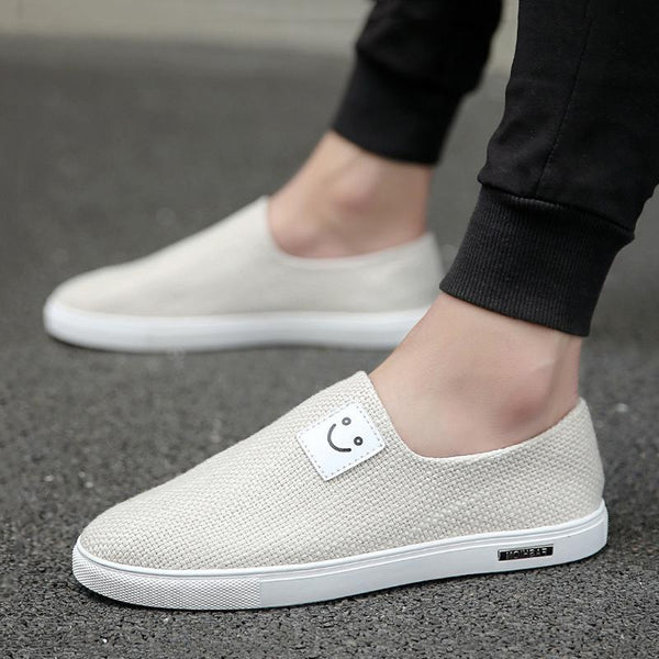 Causal Canvas Cloth Slip On Men's Sneakers