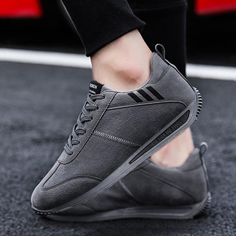 Suede Lace Up Men's Sneakers