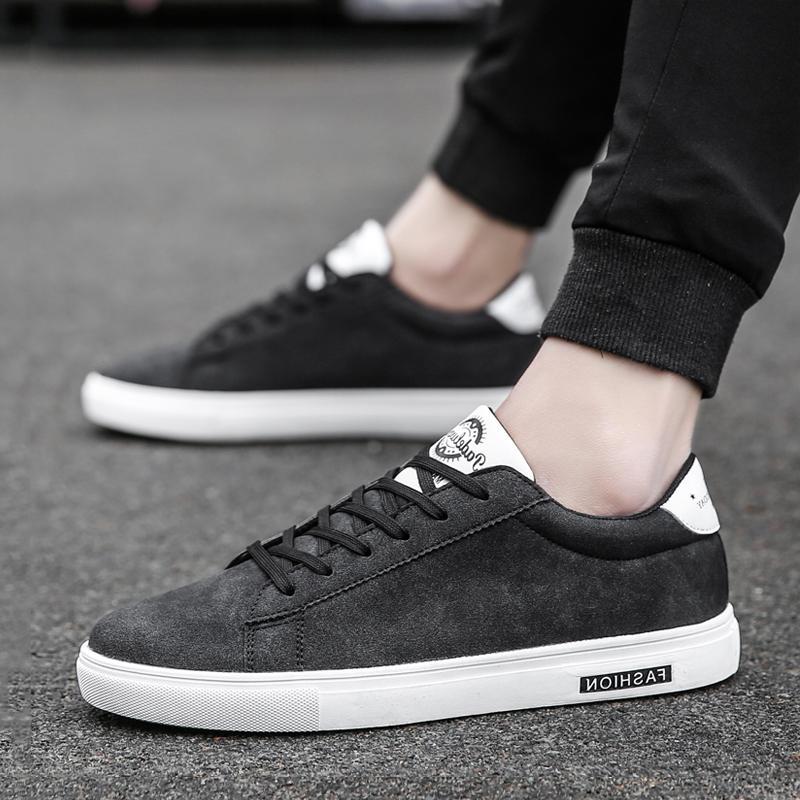 Leather Lace Up Men's Sneakers