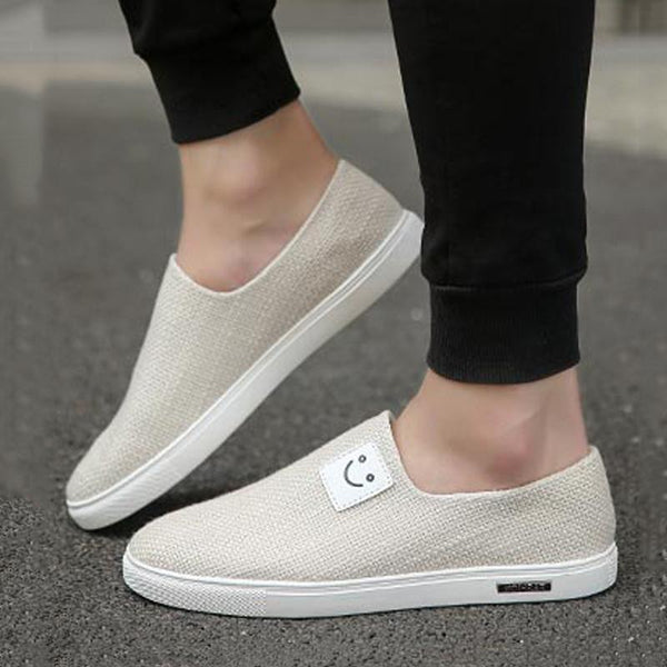 Causal Canvas Cloth Slip On Men's Sneakers