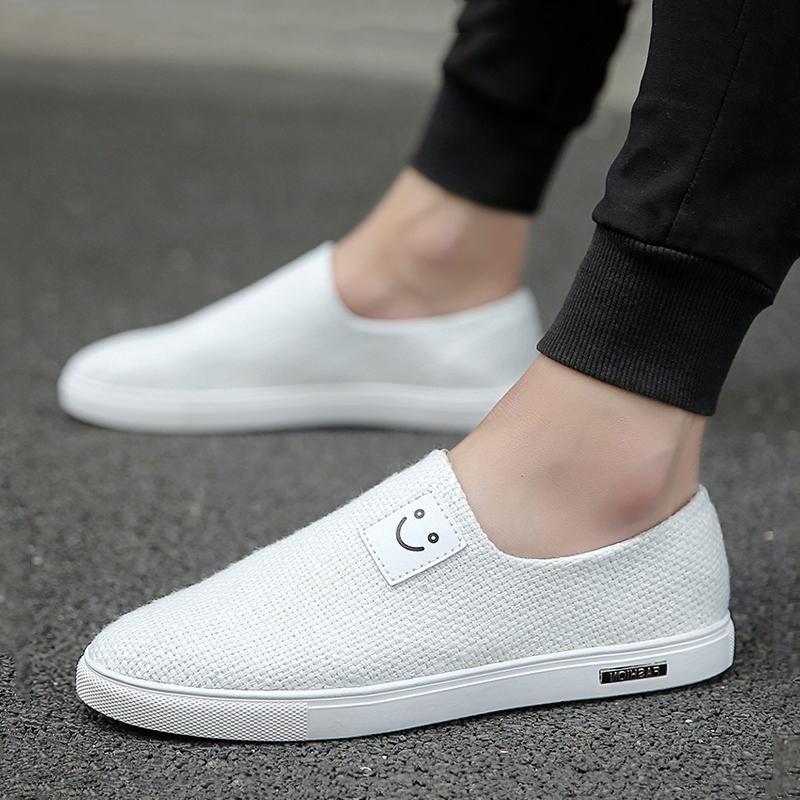 Causal Canvas Cloth Slip On Men's Sneakers