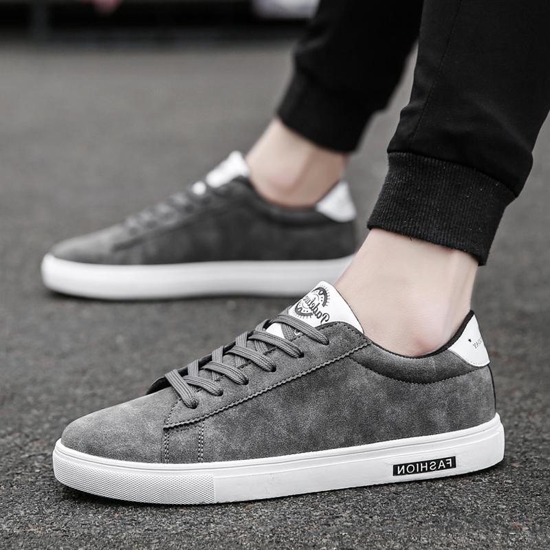 Leather Lace Up Men's Sneakers