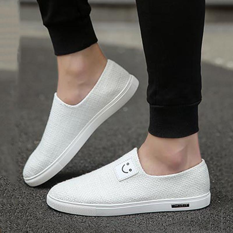 Causal Canvas Cloth Slip On Men's Sneakers