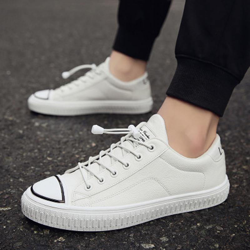 Leather Lace Up Men's Sneakers