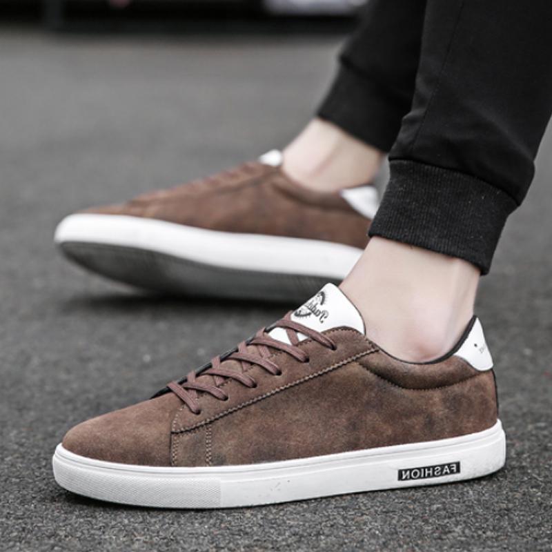 Leather Lace Up Men's Sneakers