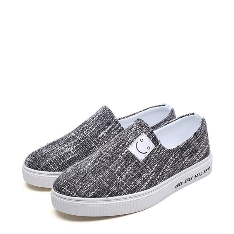 Causal Canvas Cloth Slip On Men's Sneakers