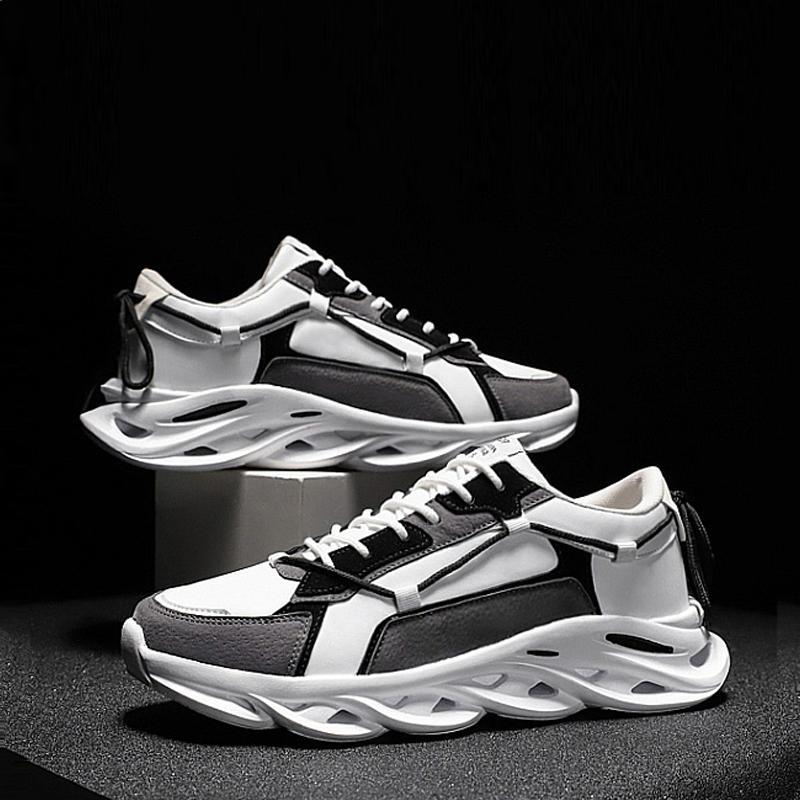 Leather Lace Up Men's Sneakers