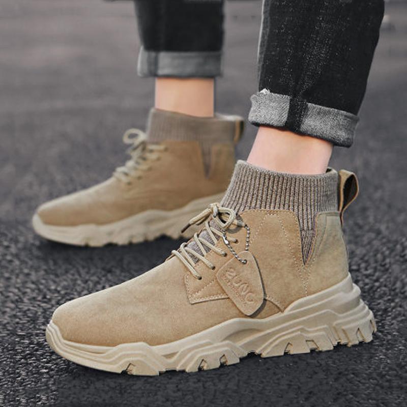 Suede Lace Up Men's Boots