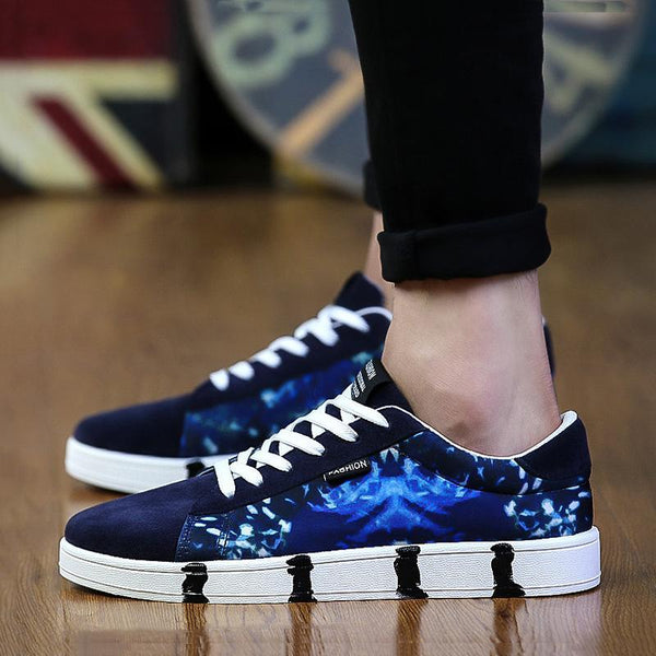 Canvas Cloth Lace Up Men's Sneakers