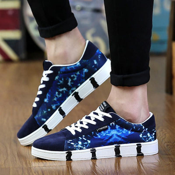 Canvas Cloth Lace Up Men's Sneakers