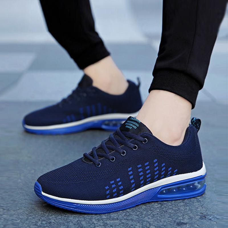 Trendy Mesh Lace Up Men's Sneakers