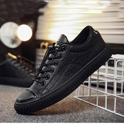 Leather Lace Up Men's Sneakers