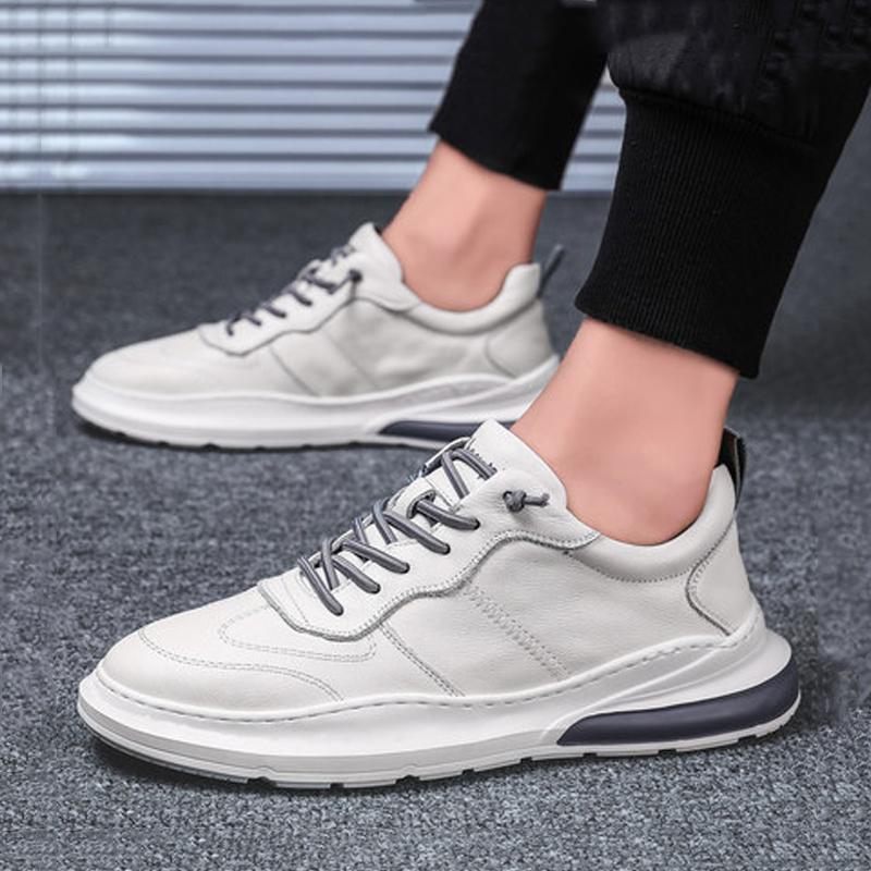 Leather Lace Up Men's Sneakers