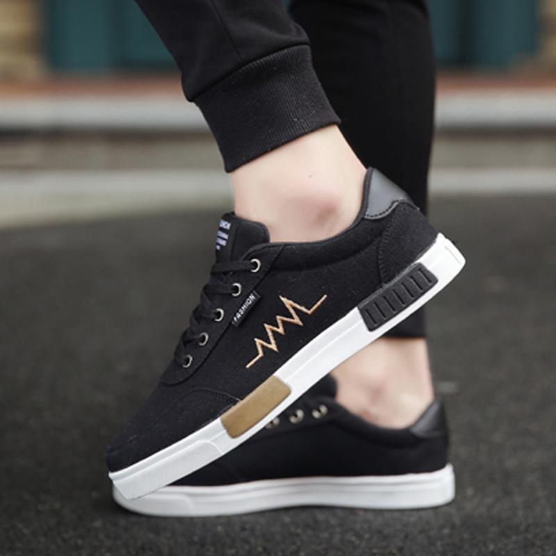 Canvas Lace Up Men's Sneakers