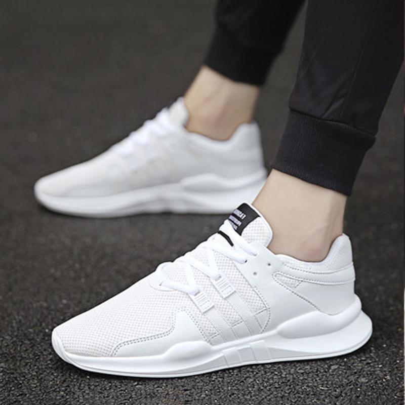 Leather Lace Up Men's Sneakers