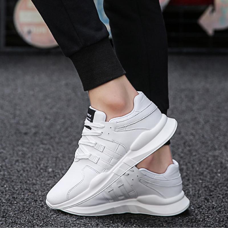 Leather Lace Up Men's Sneakers