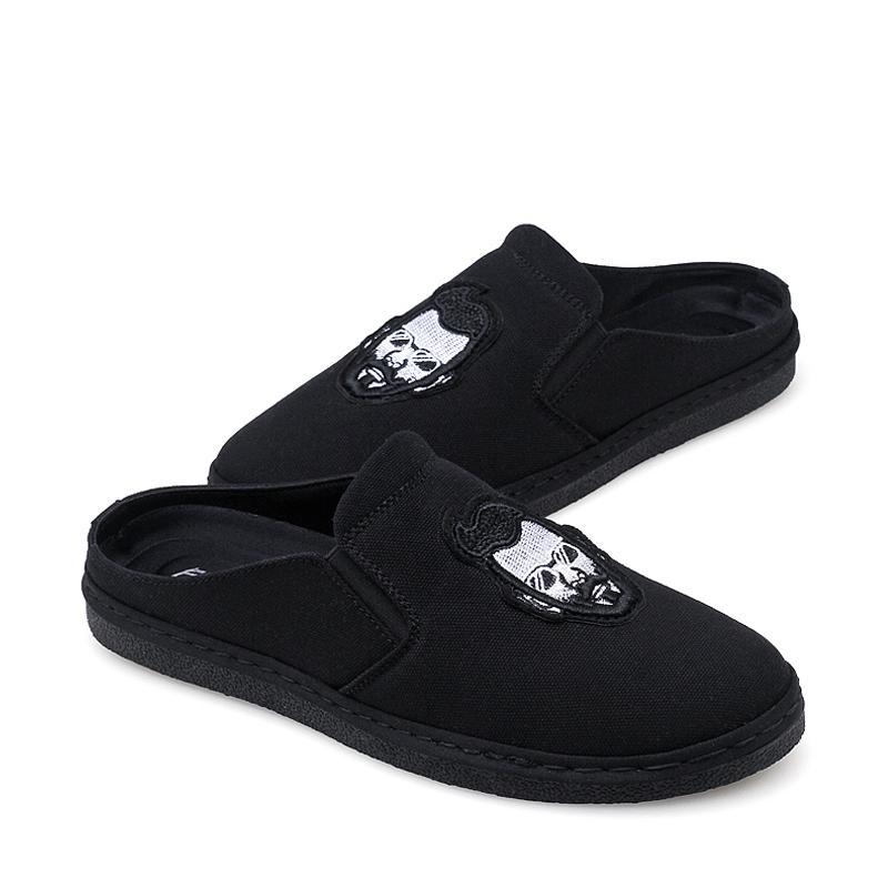 Canvas Cloth Slip On Men's Slippers