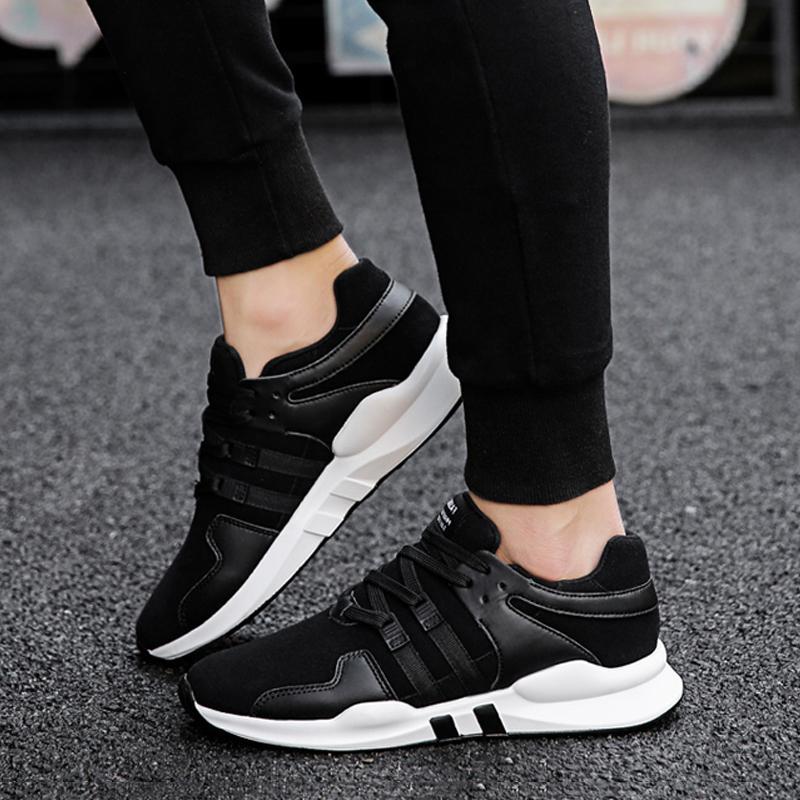 Leather Lace Up Men's Sneakers