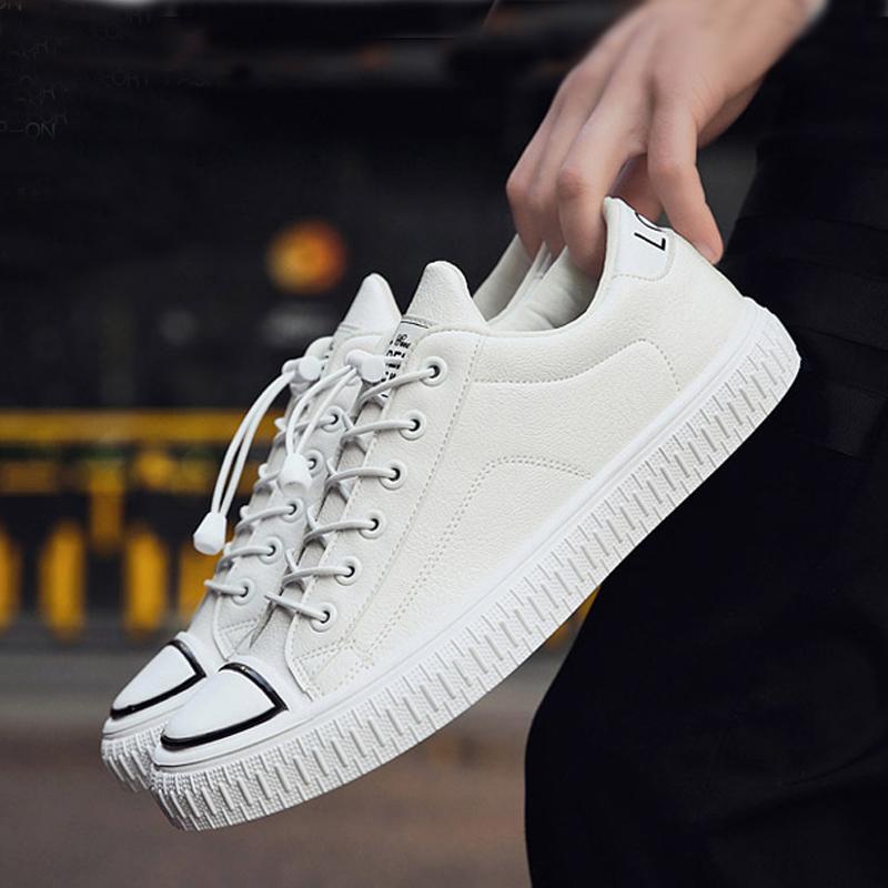 Leather Lace Up Men's Sneakers