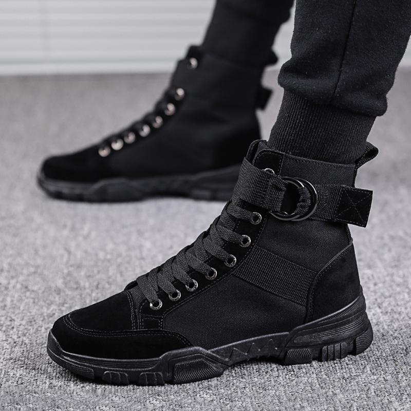 Leather Lace Up Men's Boots