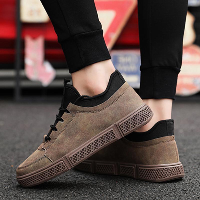 Suede Lace Up Men's Sneakers