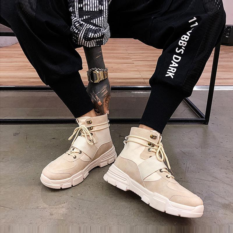 Leather Lace Up Men's Boots