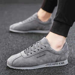 Leather Lace Up Men's Sneakers