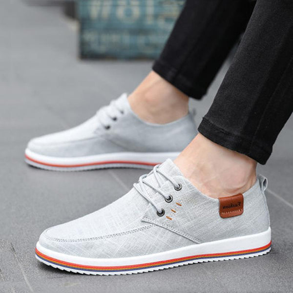 Canvas Cloth Lace Up Men's Sneakers