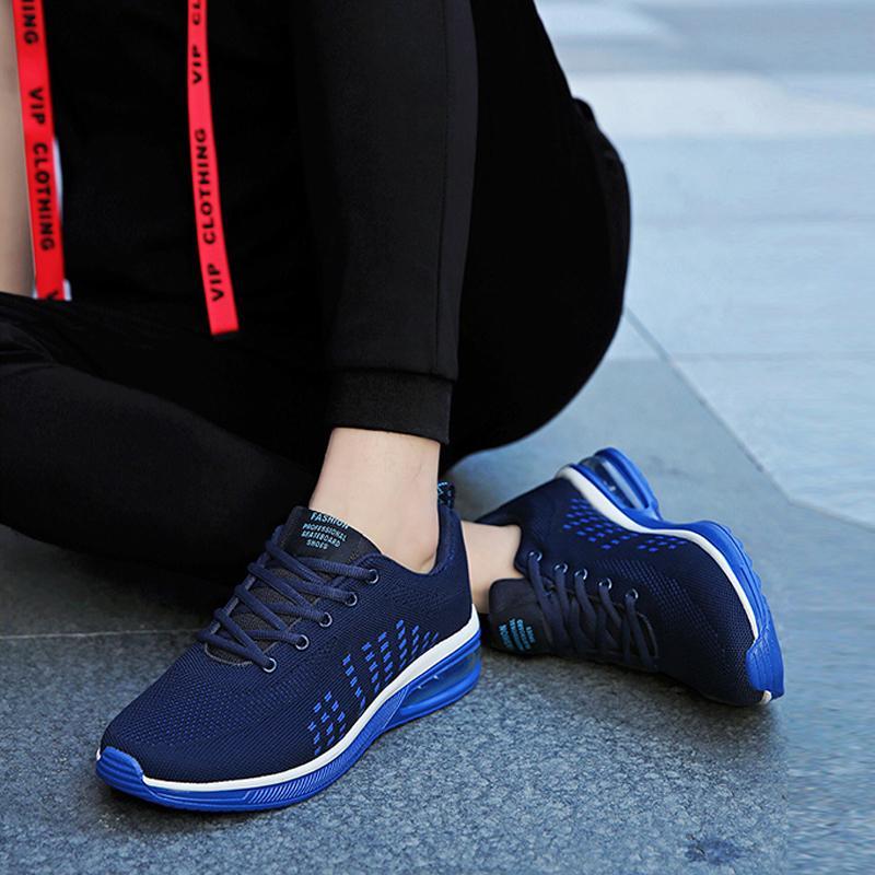 Trendy Mesh Lace Up Men's Sneakers